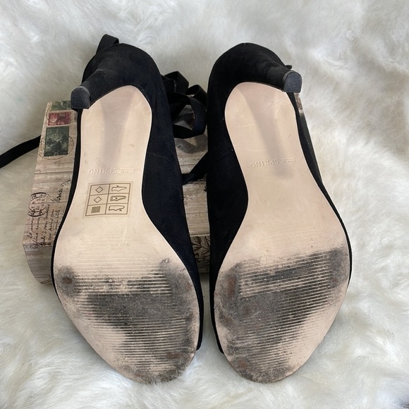 Call IT SPRING Black Lace Up Heels - Picture 4 of 7